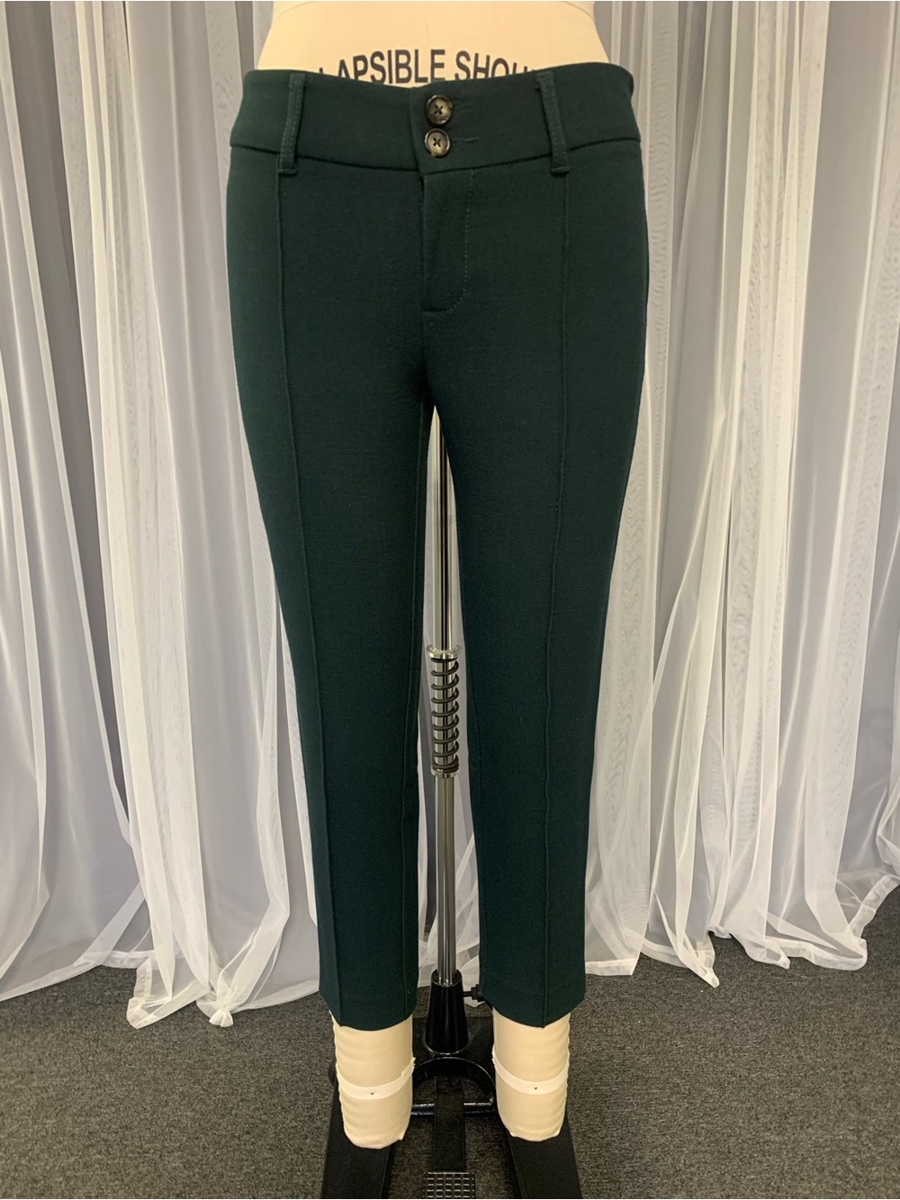 Cartonnier Dark Green Slim Charlie Trousers